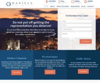 Danielslawfirm.net(Asheville Litigation Attorney) Screenshot