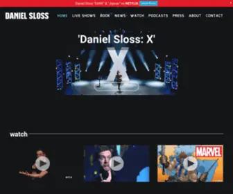 Danielsloss.com(Daniel Sloss) Screenshot