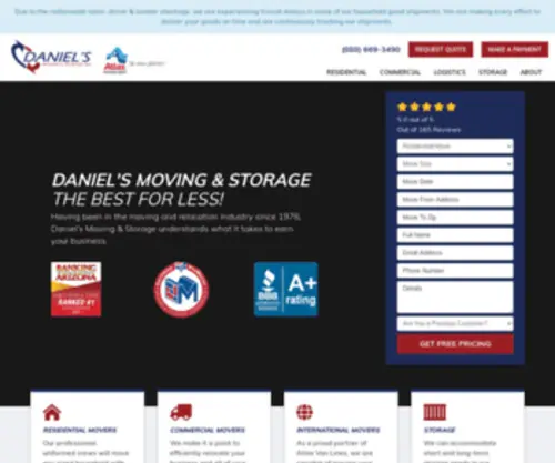 Danielsmoving.com(Phoenix, Tuscon, Kansas City, Wichita (Atlas)) Screenshot