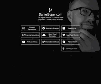 Danielsoper.com(The digital home of Dr. Daniel Soper) Screenshot
