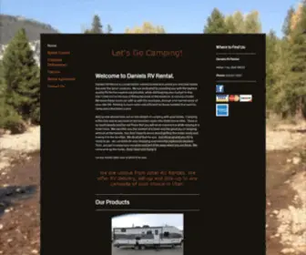 Danielsrvrental.com(Daniels RV Rental) Screenshot