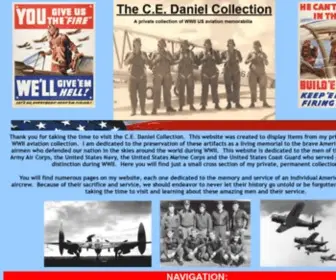 Danielsww2.com(The main page for the C.E. Daniel Collection private website. This page) Screenshot