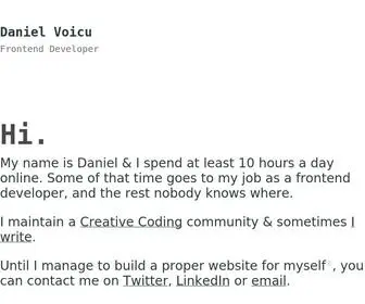 Danielvoicu.dev(Daniel Voicu) Screenshot