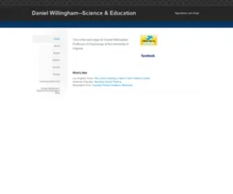 Danielwillingham.com(Daniel Willingham) Screenshot