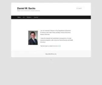 Danielwsacks.com(Kelley School of Business) Screenshot