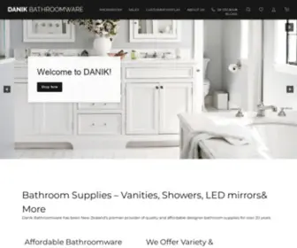 Danikbath.co.nz(Bathroom Supplies) Screenshot