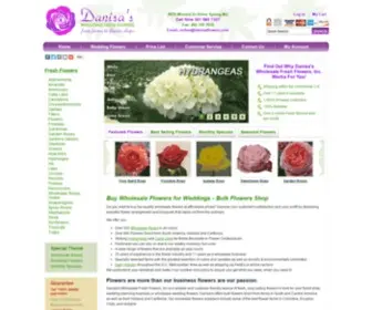 Danisaflowers.com(Bulk flowers) Screenshot