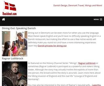 Danishnet.com(Travel, Recipes, Vikings, History, Culture, Design and More) Screenshot