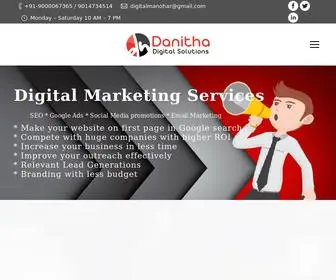 Danithadigital.com(Digital Marketing Company in Hyderabad) Screenshot