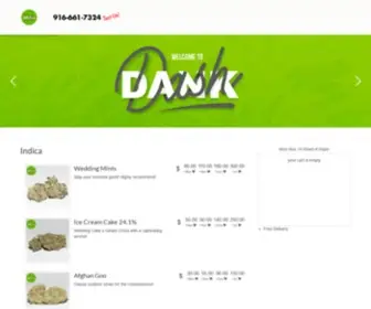 Dankdash.org(Sacramento Marijuana Delivery) Screenshot