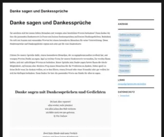Danke-Sagen-UND-Dankessprueche.de(Danke) Screenshot