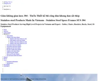 Dankhonggianinox.com(Giàn khong gian inox 304) Screenshot