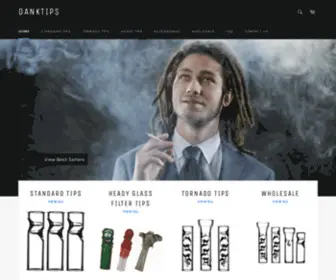 Danktips.com(Glass Smoking Filters) Screenshot