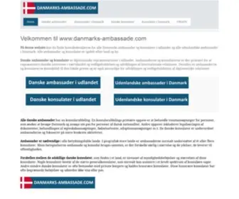 Danmarks-Ambassade.com(Danske ambassader og konsulater) Screenshot