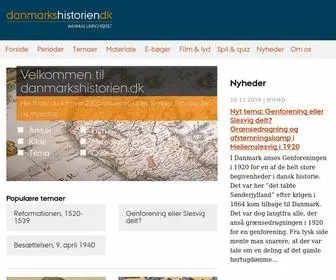 Danmarkshistorien.dk(Aarhus Universitet) Screenshot