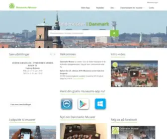 Danmarksmuseer.dk(Danmarks Museer) Screenshot