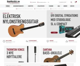 Danmusikk.no(Musikkinstrumenter, Lyd og Lys) Screenshot