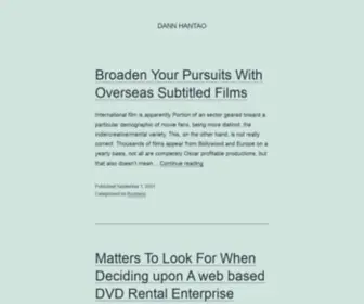 Dannhantao.com(Dann Hantao) Screenshot
