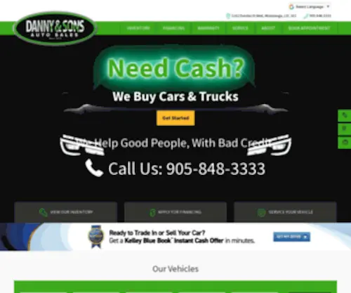 Dannyandsons.com(Cars) Screenshot