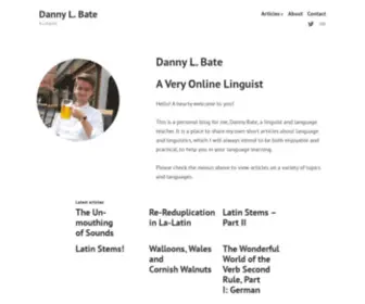 Dannybate.com(A Linguist) Screenshot