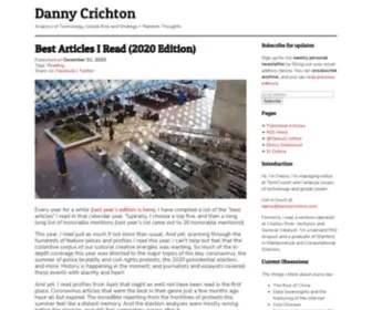 Dannycrichton.com(Danny Crichton on Technology) Screenshot
