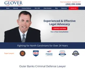 Dannygloverlawfirm.com(Outer Banks) Screenshot