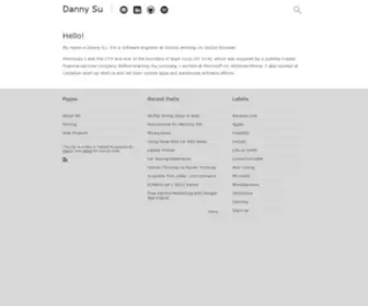 Dannysu.com(Danny Su) Screenshot