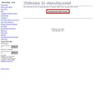 Danoday.com(Dan O'Day Radio Programming Advertising Copywriting Voice Overs) Screenshot