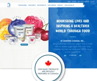Danone.ca(Yogurt) Screenshot