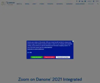 Danone.com(World food company) Screenshot