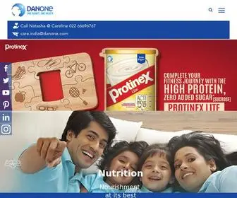 Danone.in(Nutrition Products Manufacturing Company in India) Screenshot