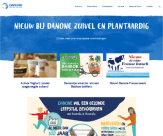 Danone.nl(World food company) Screenshot