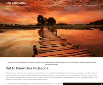 Danpadavona.com(Thriller author Dan Padavona) Screenshot