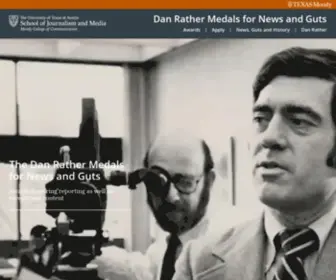 Danrathermedals.com(Dan Rather Medal for News & Guts) Screenshot