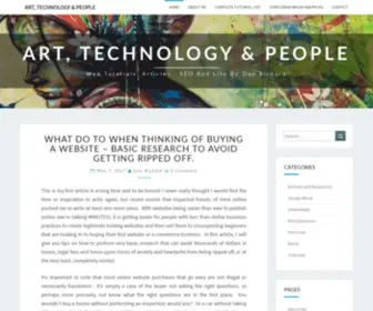 Danrichard.com(Art, Technology & People) Screenshot