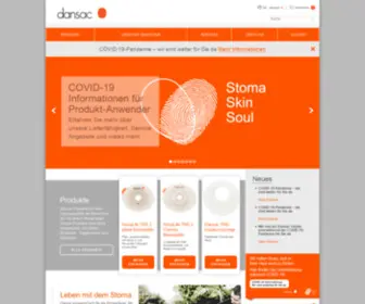 Dansac.de(Startseite Stomapflege) Screenshot