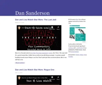 Dansanderson.com(Dan Sanderson) Screenshot