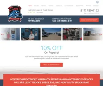 Dansautotruckrepair.com(Our service facility) Screenshot