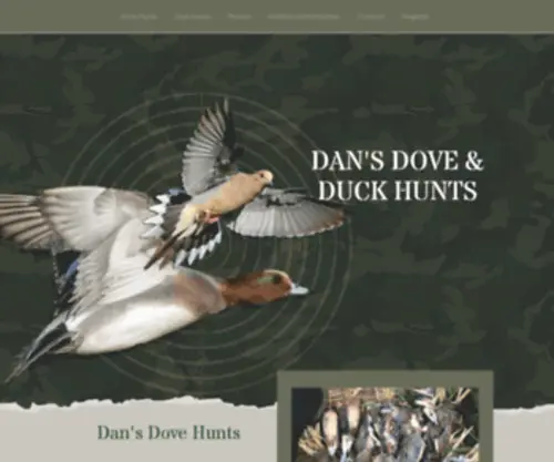 Dansdovehunts.com(Dan's Dove and Duck Hunts) Screenshot