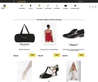 Danseboutique.com(Chaussures de danse) Screenshot