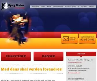 Danseforum.no(Bjørg Gretes Danseskole) Screenshot