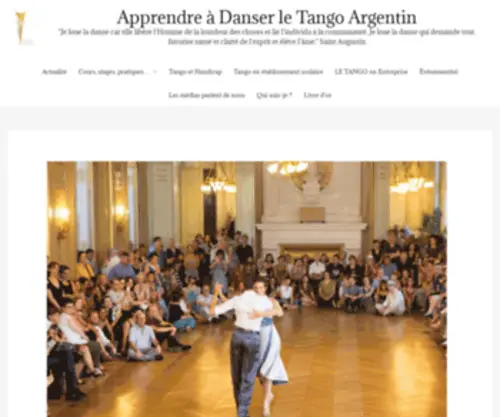 Danserletango.com(Apprendre à Danser le Tango Argentin avec Charlotte Millour Apprendre et danser le Tango Argentin) Screenshot