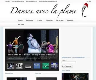 Dansesaveclaplume.com(Danses avec la plume) Screenshot