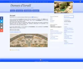 Dansesdisrael.fr(D'Israël) Screenshot