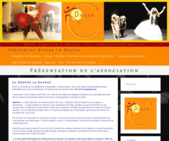 Dansestherapies.eu(Association Groupe La Source) Screenshot