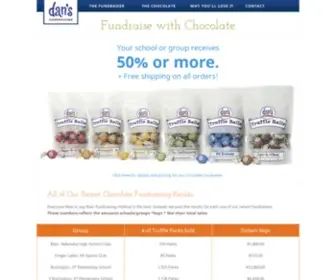 Dansfundraising.com(Fundraise with Chocolate) Screenshot