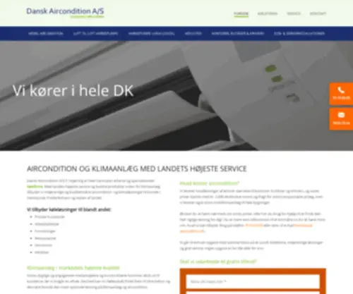 Dansk-Aircondition.dk(Aircondition) Screenshot