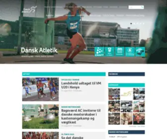 Dansk-Atletik.dk(Dansk Atletik Forbund) Screenshot