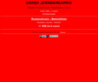 Dansk-Jernbanearkiv.dk(DANSK JERNBANEARKIV) Screenshot