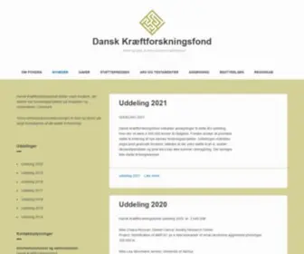 Dansk-Kraeftforsknings-Fond.dk(Dansk Kræftforskningsfond) Screenshot